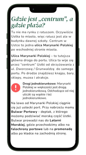 Ustka: Instrukcja Obsługi — strona przewodnika